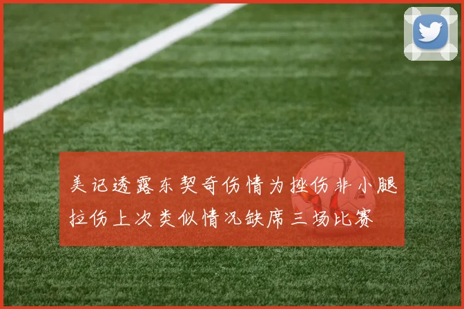 美记透露东契奇伤情为挫伤非小腿拉伤上次类似情况缺席三场比赛